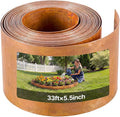 VEVOR Carbon Steel Landscape Edging, 33 ft x 5.5 in Steel Edging for Landscaping with Gloves, Easy-to-Install Bendable Metal Strips, Metal Garden Edge Border for Flower Bed, Yard Pathway, Rust