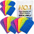 Chenille Duster Replacement Heads Reusable Microfiber Dust Damp Fleece Dusters for Cleaning Washable Refills Hand with Handle Pads Refill Base Exterior Pad Car Multi Surface Tools Home(20pcs)