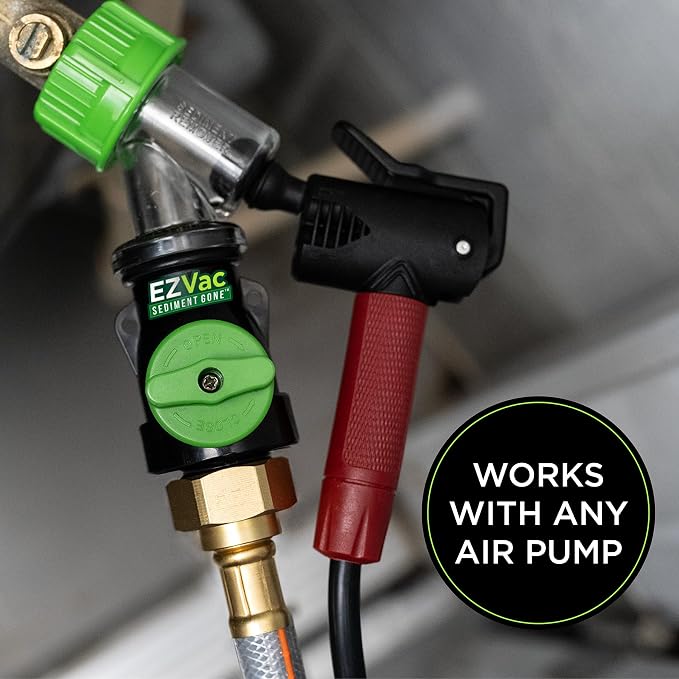 Sediment Gone™ Water Heater Sediment Removal Tool – Flushes, Cleans & Breaks Up Sediment Clogs in Electric or Gas Water Heaters – Easy DIY Water Heater Cleaning Tool