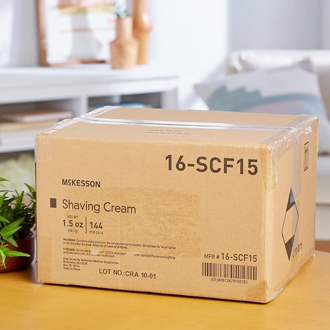 McKesson Foamy Shaving Cream Bulk 1.5 oz [144 Count] Foam Lavender Scented for Men and Women