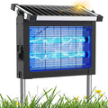 Solar Bug Zapper Outdoor, Mosquito Zapper 4500V Cordless Waterproof, Auto On/Off, Portable Type-C & Solar Powered Bug Zapper, Electric Mosquito Trap Fly Zapper Killer for Patio Garage Yard Camping
