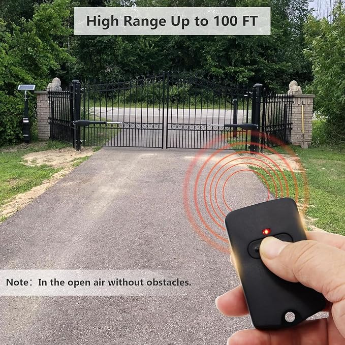 RB741 for Mighty Mule Gate Opener Remote, 318MHZ (5 Pack) | 9 Dip FM135 Gate Transmitter for MM371W MM572W etc. Compatible with GTO Gate Clicker Garage Door Entry