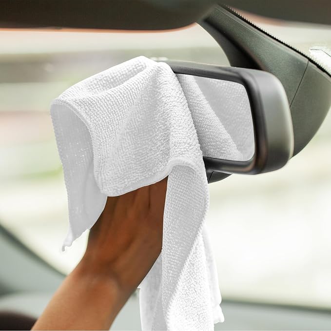 Avalon Towels Microfiber Cleaning Cloths (Value Pack of 100) - Size 12 x 12 Inches, Highly Absorbent Cleaning Rags, Lint Free, Reusable and Washable, Microfiber Towels for Cars