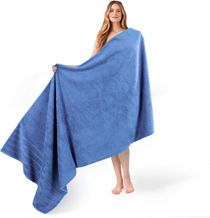 American Soft Linen 100% Cotton Luxury Turkish Towels, 35x70 XL Bath Sheet | Soft Absorbent Quick Dry OEKO Tex Standard 100 Certificated Durable Machine Washable Breathable Premium Hotel Quality