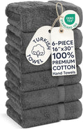 Chakir Turkish Linens | Hotel & Spa Quality 100% Cotton Premium Turkish Towels | Soft & Absorbent (6-Piece Hand Towels)