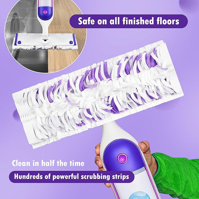 Pure Realm 18 Count Disposable mop Pads Refills for Swiffer PowerMop Multi-Surface Mop and PowerMop Wood Mop, Replacement Pads Use for Floor Cleaning
