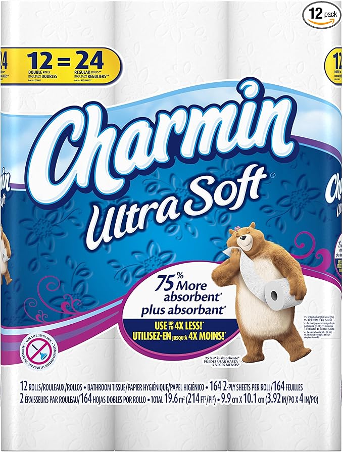Charmin Ultra Soft Bathroom Tissue 12 Mega Plus Rolls
