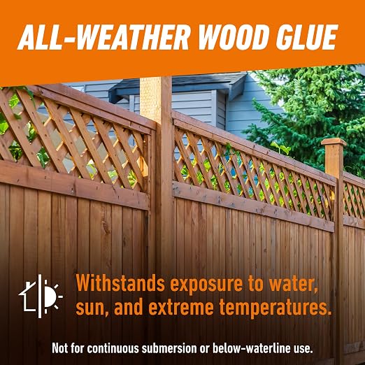 Gorilla Wood Glue Ultimate, Waterproof High‑Strength Wood Glue, Natural Dry Finish, 1 Gallon