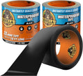 Gorilla Waterproof Patch & Seal Tape,Black Tape,4" x 10' - Permanent Weather Resistant Seal for Leaks and Repairs,(Pack of 16)