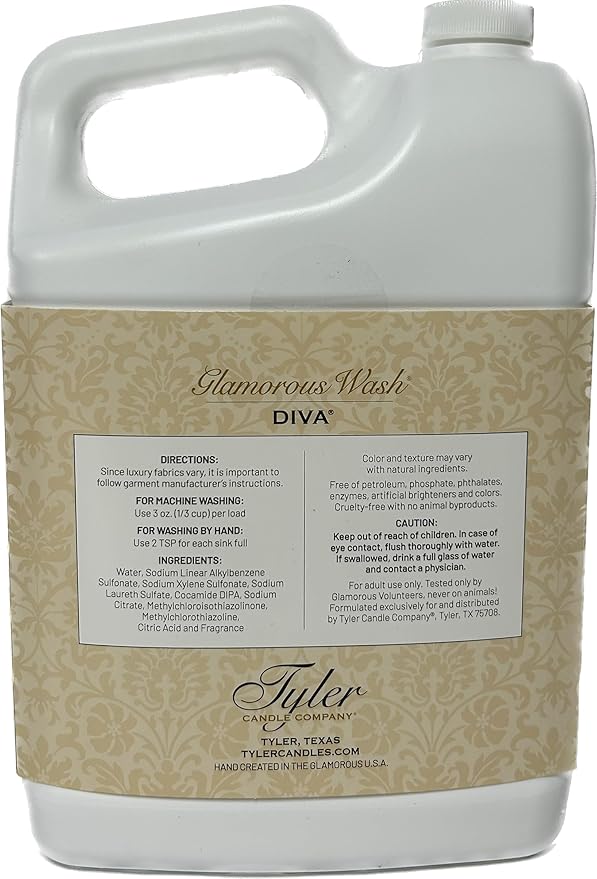 Tyler Gallon Glam Wash Laundry Detergent, Diva 128 Fl Oz (Pack of 1)
