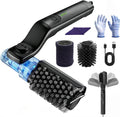 Electric Grill Brush, Cordless Rechargeable Grill Cleaner with 3-Speed Powerful Motor & 180° Adjustable 304 Stainless Steel Non-Shedding Brush Head, Automatic Cleaning for Outdoor Gas Grill & Grates