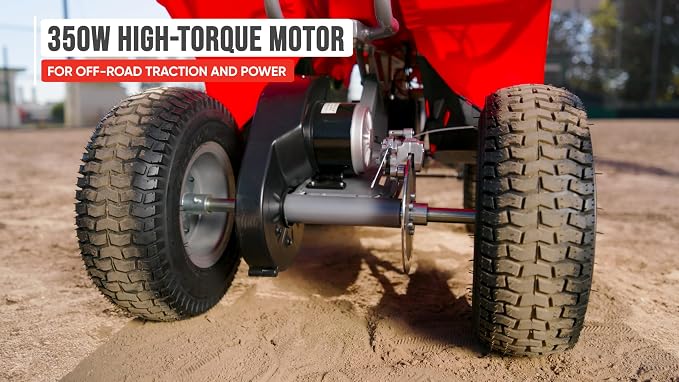 Razor Dirt Quad – 24V Electric 4-Wheeler Ride-On for Kids 8+, Twist-Grip Variable-Speed Acceleration Control, Up to 8 MPH, Forward/Reverse Drive Mode