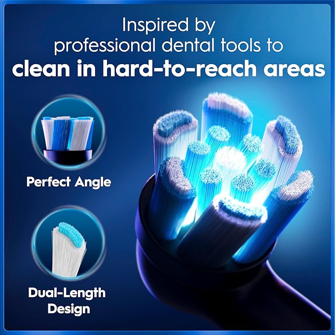 Oral-B Rechargeable Electric Toothbrush, iO5 Limited Deep Clean & Whiten, 5 Cleaning Modes, Visual Pressure Sensor to Protect Gums, Travel Case, 3 Brush Heads, White (Pack of 3)