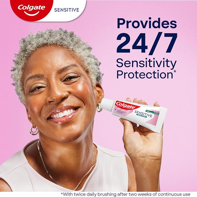 Colgate Sensitive Enamel Health Toothpaste for Sensitive Teeth, 3 Pack, 6oz | Repairs Weakened Enamel, Shields Against Erosion, Contains Potassium Nitrate for Sensitivity Relief, Soothing Peppermint