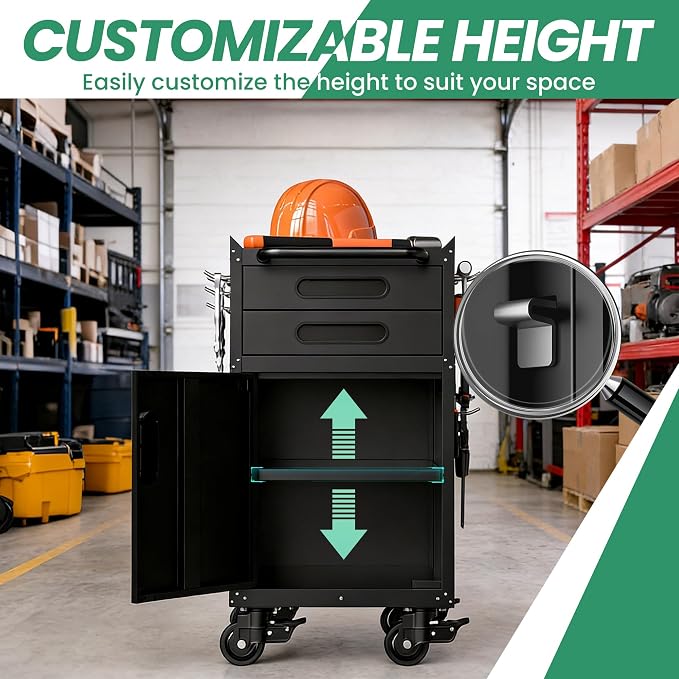 Garage Cabinet System | Heavy Duty Steel All-in-One Modular Garage Cabinet Set for Ultimate Workshop Organization | Easy Assembly Garage Storage Cabinets & Tool Bench