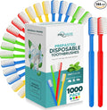 144 Pack Disposable Toothbrushes with Toothpaste - Prepasted Mint | Prepasted Toothbrushes - Individually Wrapped Single Use Waterless Tooth Brush with Soft Bristles for Hotel, Camping, Travel