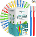 36 Pack Disposable Toothbrushes with Toothpaste - Mint | Prepasted Toothbrushes Individually Wrapped | Single Use Waterless Tooth Brush with Soft Bristles for Hotel, Camping, Travel