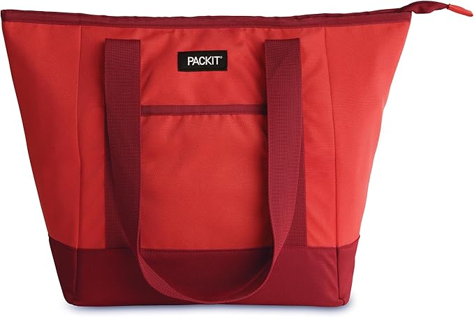 PackIt Built with ECOFREEZE Technology, Reusable, Foldable, Zip Closure, with Shoulder Straps for Easy Carrying