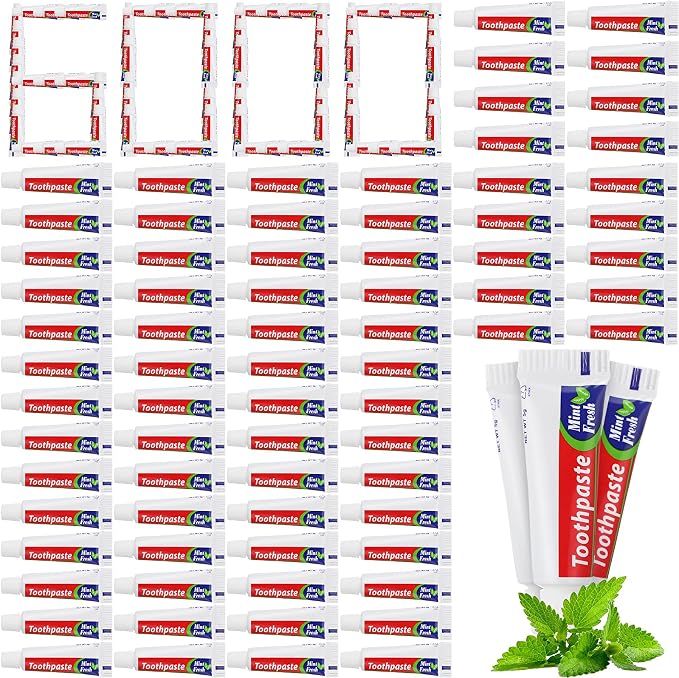6000 Pcs Mini Toothpaste Bulk Regular Clean Mint Toothpaste for Bad Breath, Helps Freshens Breath, Whitens Teeth Travel Size 0.18oz for Home Hotel Office School Camping