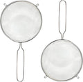 G+ Life Stainless Steel Sieve Set (Diameter 6 Inch) - Fine Mesh Food Strainer, Flour Colander Sieve Sifter with Handle - Ideal for Rinsing, Draining, Filtering, and Straining Various Food Ingredients