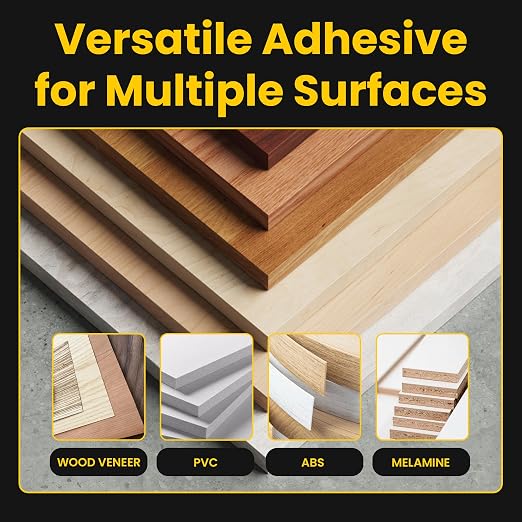 EVA Hot Melt Adhesive for Edge Banding Machine, Edge Band Woodworking Glue Pellets for PVC, ABS, Acrylic, Wood Veneer, Melamin Edgeband etc. (5kg/11lbs, Extra White)