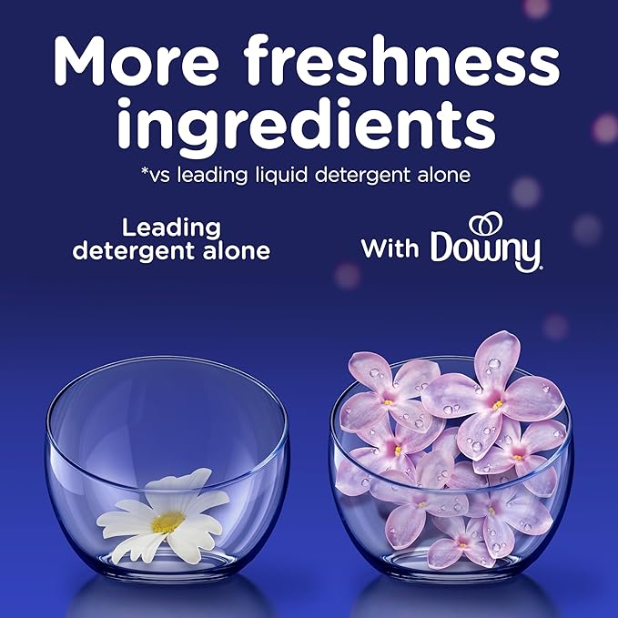 Downy Infusions CALM Liquid Fabric Softener, Soothing Lavender And Vanilla Bean, 56 Fl Oz, Fabric Conditioner For Softness And Scent, Pack of 2