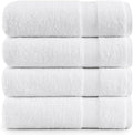 Lane Linen 100% Cotton 4 Pack Bath Sheets (35"x66") - Ring Spun, Extra Large Towel Sets - Quick Drying, Soft, Low lint & Highly Absorbent - Premium Quality Oversized Daily Use Bathroom Towels - White | Cotton Bath Sheets - Oversized & Roomy, Lightweigh...