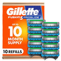 Gillette Fusion5 ProGlide Men's 5-Blade Razor Blade Refills with Precision Trimmer, 10 Count