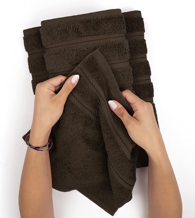 American Soft Linen 100% Cotton Luxury Turkish Towels, 4 PC Bath Towel Set | Soft Absorbent Quick Dry OEKO Tex Standard 100 Certificated Durable Machine Washable Breathable Premium Hotel Quality