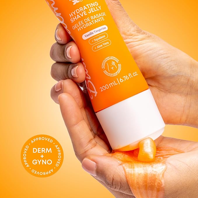 Bushbalm Shaving and Ingrown Hair 3 Step Routine – Reduce Razor Bumps & Hydrate – Shave Jelly, Ingrown Hair Oil and Exfoliating Scrub – Vanilla Tangerine