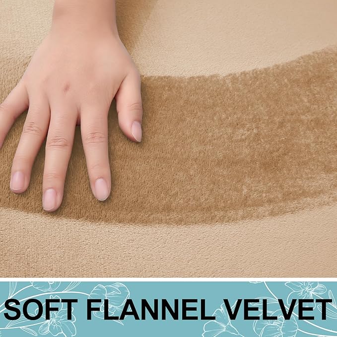 Smiry Memory Foam Bath Mat 36x24, Extra Soft and Absorbent Bathroom Mats, Non Slip Washable Carpet for Floor, Shower and Tub, Camel