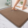 OLANLY Thick Memory Foam Bathroom Rugs 36x24, Absorbent Bath Mat, Mocha | Soft Quick Dry Bath Rugs Mats, Non-Slip, Machine Washable Carpet for Bathroom Floor, Tub and Shower, Home Decor Accessories