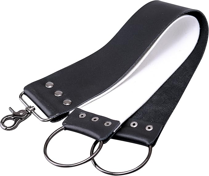 Grandslam Shaving Straight Razor Kit, Steel Cutthroat Straight Razor With Leather Strop, Shaving Brush, Stainless Steel Shaving Bowl and Stand, Shaving Soap, Gift for Men, Black…