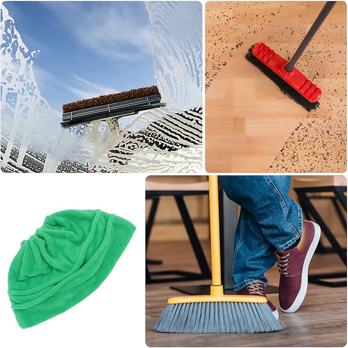 SOLUSTRE Mop Head 3 Pieces Broom Sweeping Cloth Broom Replacement Cloth Home Cleaning Tool Cover Mop Sweeper Pad