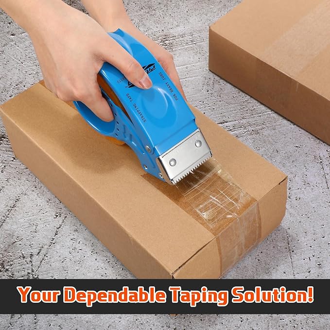 Watersay 6 Pcs 2" Packing Tape Gun Heavy Duty Tape Dispenser for Packing