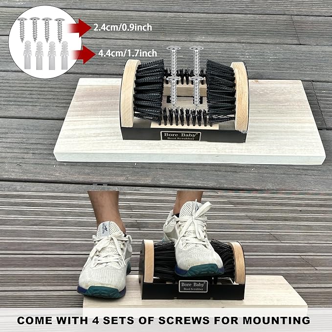 Boot Scrubber - Outdoor Heavy Duty Boot Scraper Brush & Shoe Mud Cleaner