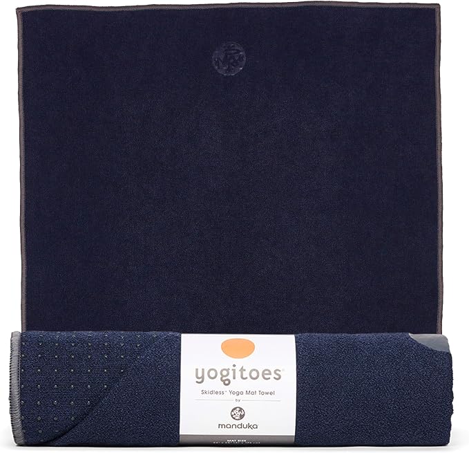 Manduka unisex adult Yoga Yogitoes Towel, Midnight, 79 x 24 US