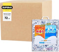 Superio Hot and Cold Insulated Bags for Food Delivery, Grocery Shopping Bags, Food Storage for Hot and Frozen Food for Travel, Disposable Cooler Bag, Reinforced Thermal Lunch Bag (72, 16"x5.5"x19")