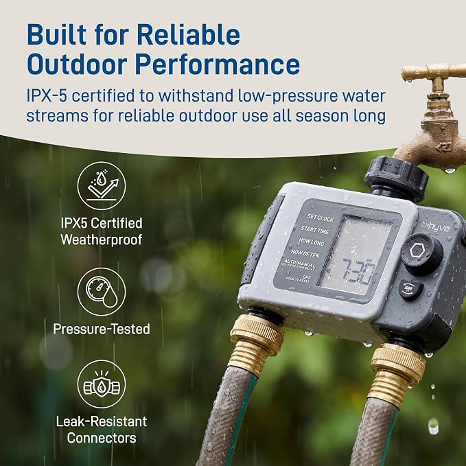 Orbit 24637 B-hyve XD 2-Port Smart Hose Watering Timer with Wi-Fi Hub