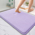 OLANLY Thick Memory Foam Bathroom Rugs 36x24, Absorbent Bath Mat, Lavender | Soft Quick Dry Bath Rugs Mats, Non-Slip, Machine Washable Carpet for Bathroom Floor, Tub and Shower, Home Decor Accessories