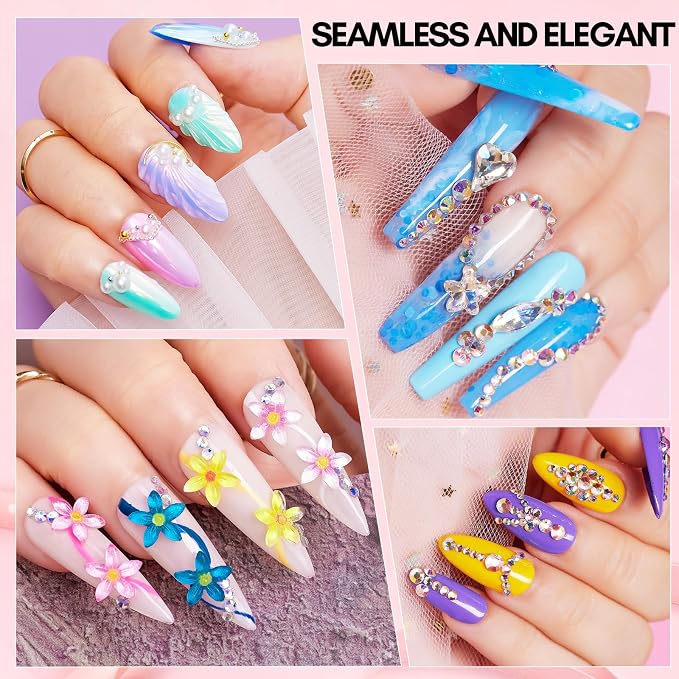 Makartt Nail Rhinestone Glue for Nails: 60ML Super Strong Gel Glue | for Rhinestones, 3D Art Charm Decorations Bling Gem Bow Jewels Crystals Beads Diamonds Pearls, Beauty Gift, UV Lamp Need
