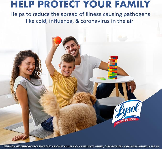 Lysol Air Sanitizer Spray with Bacterial Odor Eliminator for Home & Office, Sanitizing Air Spray, Air Freshener Alternative, White Linen Scent, 10 oz (Pack of 3)