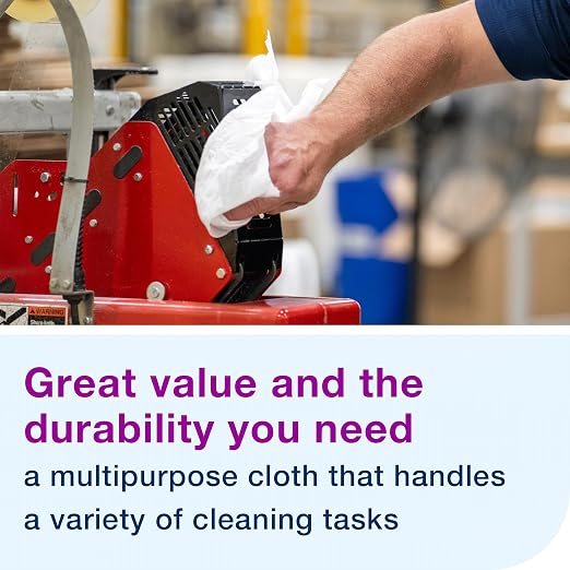 Tork Light Duty Cleaning Cloth Pop-Up Box White W24, With exelCLEAN Technology, 10 x 120 Cloths, 500176