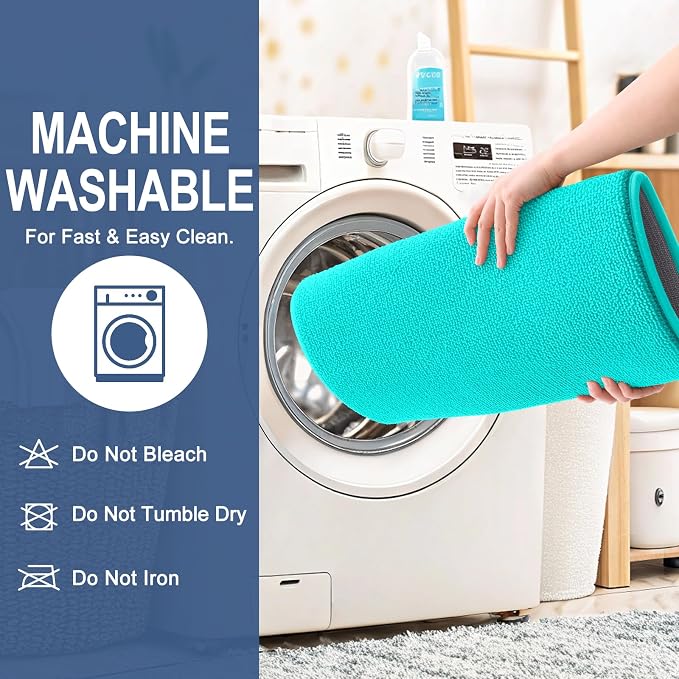 OLANLY Thick Memory Foam Bathroom Rugs 36x24, Soft Absorbent Bath Mat, Teal | Quick Dry Bath Mat Rugs, Non-Slip Mats, Machine Washable Carpet for Bathroom Floor, Tub and Shower, Home Decor Accessories