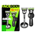 Gillette Labs Razor Duo Pack, 1 Face Razor, 1 Body + Intimate Razor, 2 Razor Blade Refills (1 Face, 1 Body)