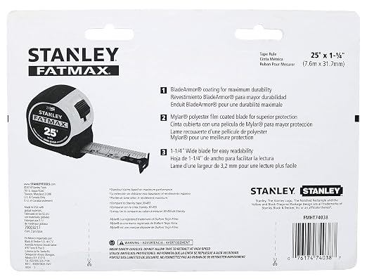 STANLEY Consumer Tools FMHT74038 25' Fatmax Tape Measure (2 Pack)