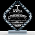 Movdyka Doctor Appreciation Gifts for Men Women Engraved Crystal Plaque Keepsakes Doctor Thank You Gift for Him Her Doctors Day Present Christmas Thanksgiving Birthday Retirement Best Dr. Decor