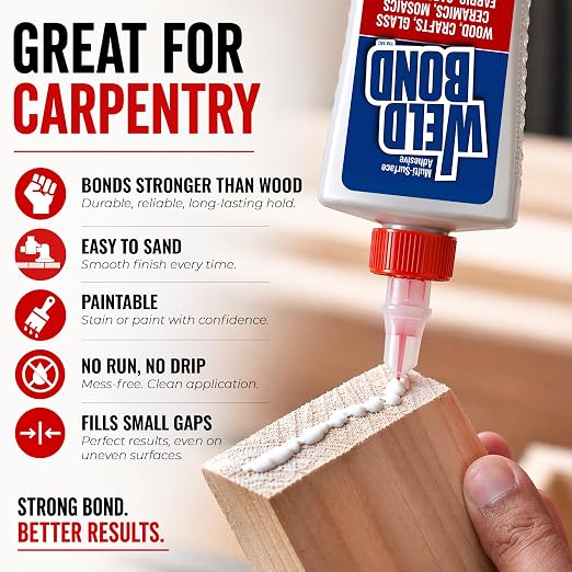 Weldbond Multi-Surface Glue Non Toxic for Mosaic Wood Ceramic Craft 5.4oz | Non Toxic Glue Dries Crystal Clear Heavy Duty Adhesive Glue for Craft, Ceramic, Wood Working, Glass, Porcelain, Tile and more