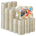 Sure-Max 72 Rolls Extra-Wide Shipping & Packing Tape (3" x 110 yard/330' Each) - Moving & Adhesive Carton Sealing - 2.0mil Clear