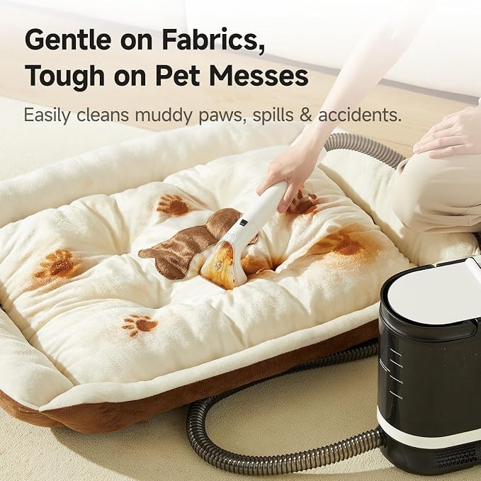 uwant Portable Carpet Cleaner with 18Kpa Powerful Suction | Low Noise Carpet Cleaner Machine for Pets, Portable Upholstery Cleaner Machine with Cleaning Tools for Cars Sofa Couch